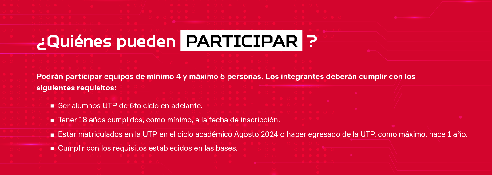 quienes pueden participar