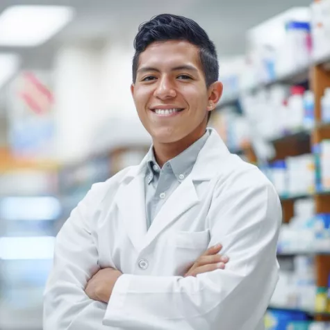 Quimico farmacéutico joven